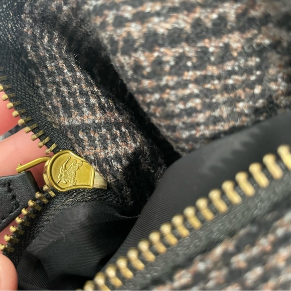 Burberry Brit Wool Blend Glen Check Bomber Jacket Authentic Women’s Size 14 - Picture 4 of 12